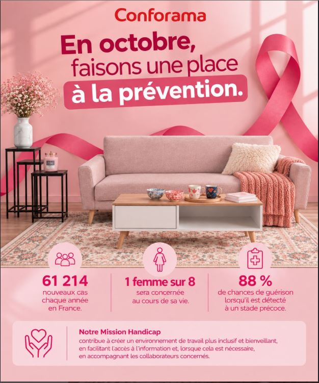 Octobre rose Conforama